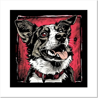 Retro Art Australian Cattle Dog Lover Posters and Art